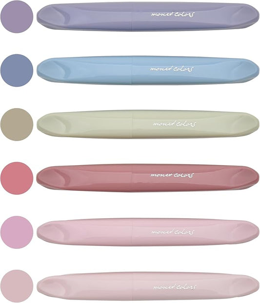 Aesthetic Highlighters, Lipstick-shaped Highlighters, Assorted Colors With Soft Chisel Tip,No Bleed Bible Highlighter Pastel,Unique Highlighters, 6 Pack-DeskLoop Office