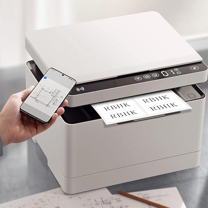 10-UP Address Labels for Laser/Inkjet Printers, White, 2 x 4 Inch, (500 Sheets - 5000 Labels)-DeskLoop Office