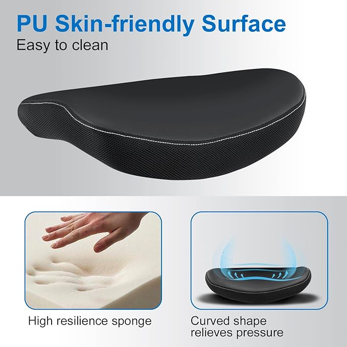 Office Chair Ergonomic Desk Chair, Computer PU Leather Home Office Chair, Swivel Mesh Back Adjustable Lumbar Support Flip-up Arms Executive Task Chair-DeskLoop Office