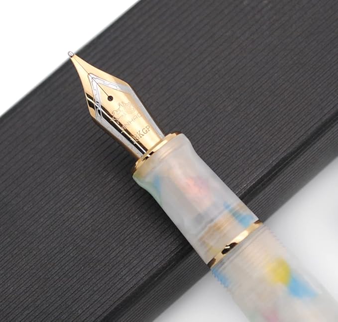 JINHAO 100 Fountain Pen with Ink Converter (Medium Nib 0.7mm, Colorful)-DeskLoop Office