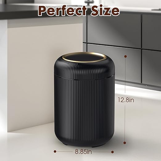 Procade Bathroom Trash Can Automatic Touchless,Motion Sensor Trash Bin,3 Gallon /11 L Smart Office Garbage can with Lid,Small Black Garbage Bin Wastebasket for Bedroom,Toilet, rv, Kitchen,Living Room-DeskLoop Office
