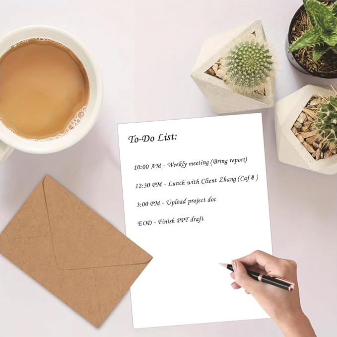 Printer Paper - 100 Sheets, A4 Premium Bright White Paper, 28lb Bond / 70lb Text (105 gsm) Bright White Paper – Great for Copy, Printing, Writing, 8.27" x 11.69" (210 x 297 mm)-DeskLoop Office