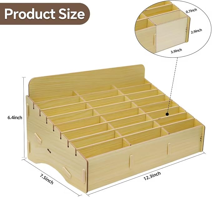 HengTianMei 24 Grid Cell Phone Organizes Storage Box - Image 6