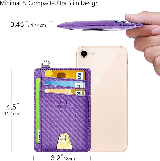 FurArt Slim Minimalist Wallet RFID Credit Card Holder - Image 7