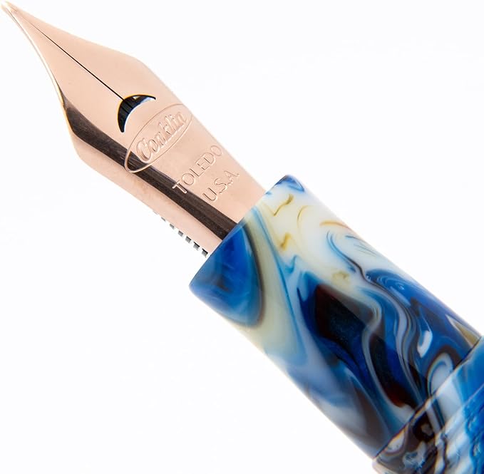 Conklin 1898 Fountain Pen, Misto Orange - Fine Nib | Unique Resin Blend Pen with Luxury Design | JoWo Stainless Steel Nib Made in Germany | Ideal Gift for Professionals-DeskLoop Office