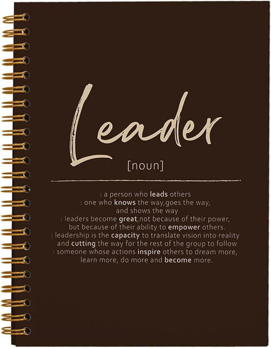OXW Thank You Gifts for Leader, Meeting Notebook for Work, Appreciation Gift for Mentor Boss Manager, Office Supplies Leadership Gifts, Coffee College Ruled Hardcover Spiral Notebook 5.5 x 8.3-DeskLoop Office
