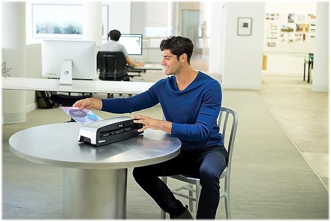 Fellowes Neptune 3 125 Laminator with 10 Pouches, 12.5 Inch (5721401), Silver, Black-DeskLoop Office