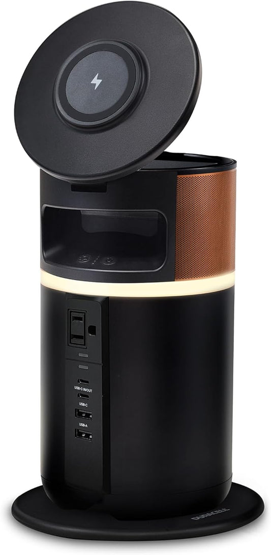 Duracell M250 Portable Charging Hub – 250W Charger for Laptops & Tablets, Wireless Charging for Cell Phones & Earbuds – Light & Compact Power Bank Station w/ USB-C, USB-A & AC Ports, Charging Dock-DeskLoop Office