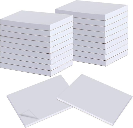 20 Pack Note Pads Memo Pads 4”x6”- 100 Sheets Each Paper Notepads- Small Memo Scratch Pad Writing pads To Do Grocery List-DeskLoop Office