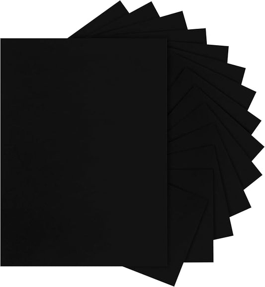 40 Sheets Black Cardstock 8.5 x 11 Printer Paper, 200gsm/75lb Heavyweight Black Card Stock for Halloween, DIY Card Making, Greeting Cards, School Crafting, Wedding Invitations-DeskLoop Office