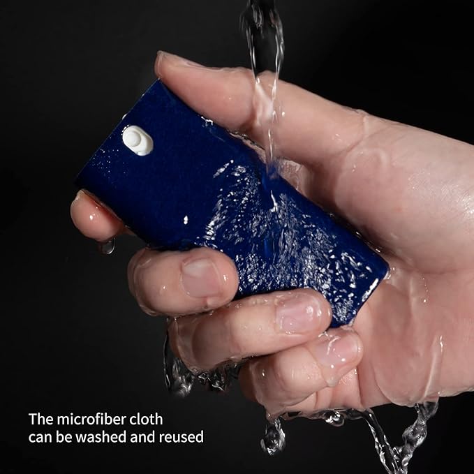 CLICK CLEAN Touchscreen Mist Cleaner, Screen Cleaner, All in One Screen Cleaner Spray with Microfiber and Phone Stand for All Phones, Laptop and Tablet Screens (Dark Blue)-DeskLoop Office