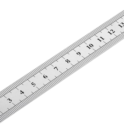 30 PCS 6 Inch Stainless Steel Ruler Bulk, Straight Edge Metal Rulers with Inch and Metric Scale Measuring Tool for Measuring-DeskLoop Office