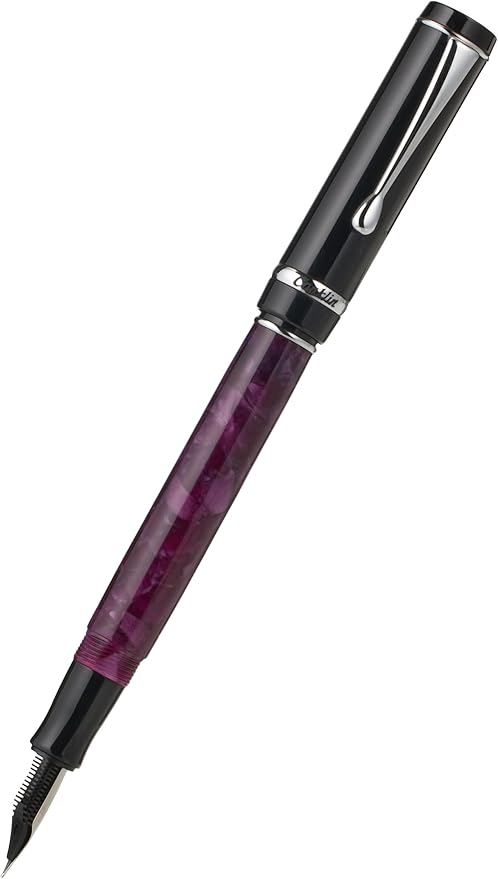 Conklin Duragraph Fountain Pen Purple Nights - Medium Nib, Elegant Writing Instrument with Rich Purple Finish-DeskLoop Office