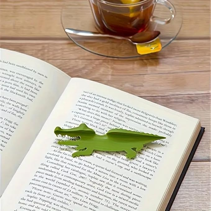 Crocodile Bookmark ā Funny Alligator Book Clip for Kids & Book Lovers ā Cute Animal-Shaped Page Marker ā Unique Gift for Readers & Students