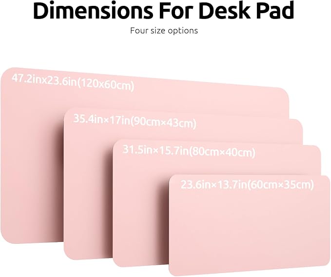 YSAGi Leather Desk Protector, Office Mat, Large Mouse Mat, Non-Slip PU Leather - Image 4