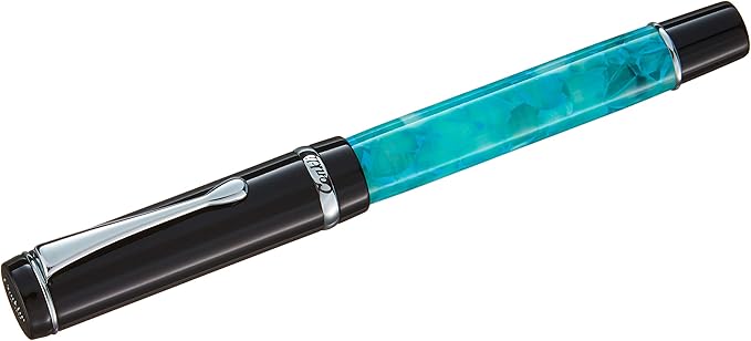 Conklin Duragraph Fountain Pen Turquoise Nights - Flex Nib, Dynamic Writing Tool with Vibrant Finish-DeskLoop Office