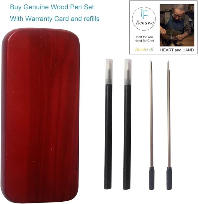 3 Pcs Wooden Pens Set with Gift Case/Best Writing Fountain Fancy Ballpoint Pen and Luxury Gel Pen with Ink Refills, Promotional Business Designer Pens-DeskLoop Office