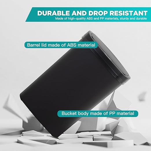 PayLessHere 13 Gallon Trash Can Kitchen Trash Can Automatic Garbage Can with Lid Touch Free High-Capacity Motion Sensor for Kitchen Bedroom Bathroom Office Wateproof Trash Bin (2, Black)-DeskLoop Office