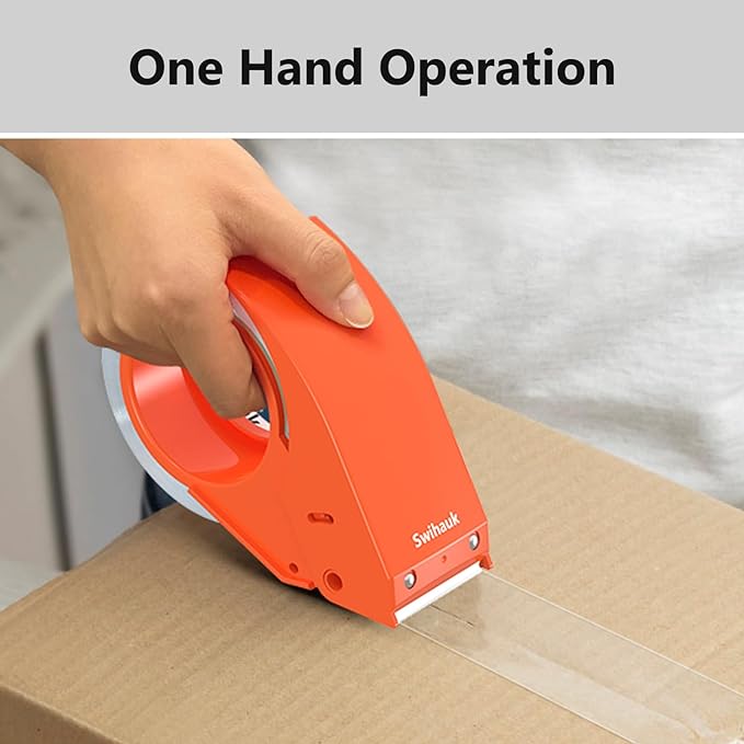 1.88 in x 66.6 YDs Clear Heavy Duty Packing Tape with Dispenser, Strong & Durable Shipping Tape, Packaging Tape, Packing Tape Dispenser for Packing Boxes, Moving Supplies, Shipping and Mailing-DeskLoop Office