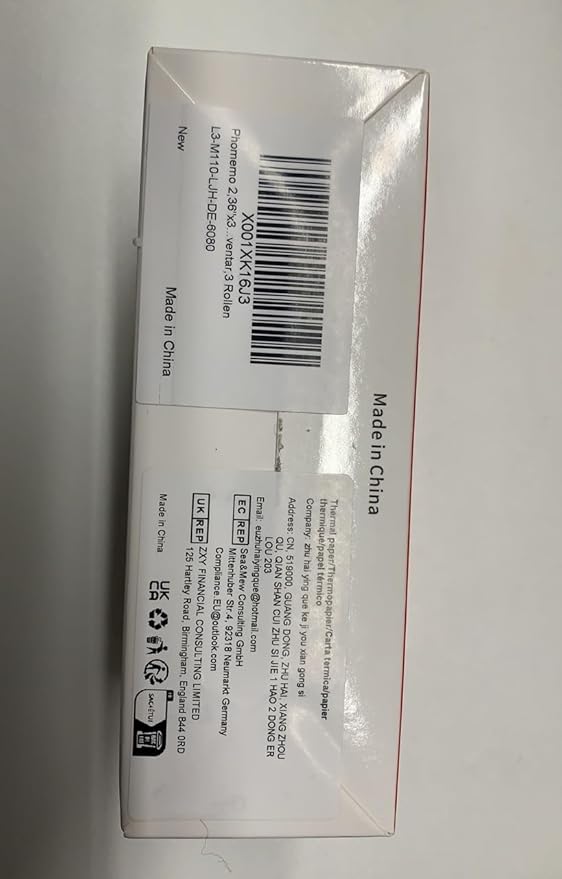 Phomemo 2.36" x 3.14" Multipurpose Labels, Thermal Sticker Label, Premium Adhesive,Compatible with M220 M250 M260 M221 M200 Printer for Logo Design, QR Code, Name Tag, Inventory, 3 Rolls-DeskLoop Office