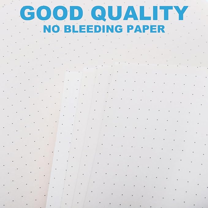 PATIKIL B5 Dot Grid Paper 9-Ring Binder Loose Leaf Planner Filler Paper Planner Inserts, 160 Sheets/320 Pages, Lined-DeskLoop Office