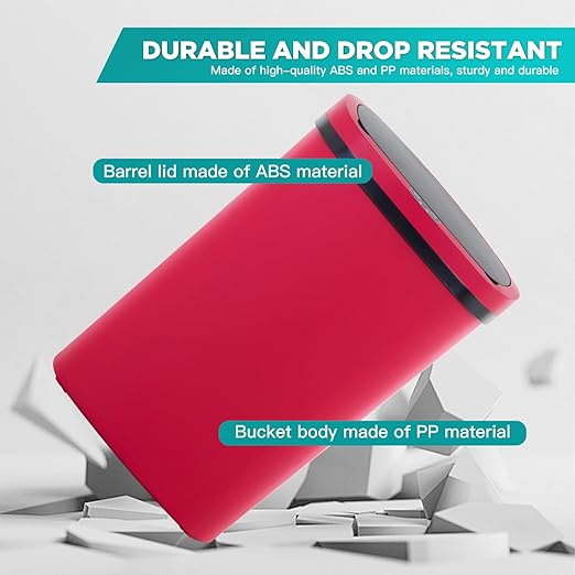 PayLessHere 13 Gallon Trash Can Kitchen Trash Can Automatic Garbage Can with Lid Touch Free High-Capacity Motion Sensor for Home Kitchens Bedroom Bathroom Office Kitchen Waste Bin Wateproof Trash Bin-DeskLoop Office