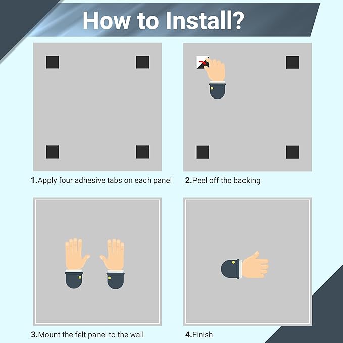 AKTOP Cork Board Bulletin Board 24"x36", 6 Pack Removable Felt Cork Board Tiles for Wall, Large Corkboard Notice Pin Board for Office, School & Home,24 Safe Adhesive Tabs, 20 Push Pins, Latte-DeskLoop Office