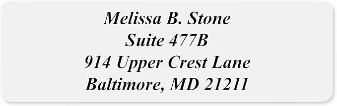 Clear Personalized Return Address Labels with Elegant Dispenser - Roll of 250 Custom See Through Transparent Stickers-DeskLoop Office