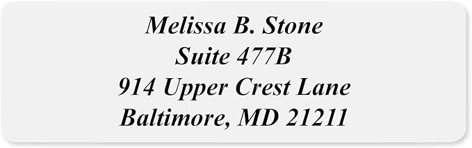 Clear Personalized Return Address Labels - Image 5
