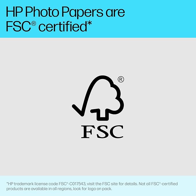 HP Premium Plus Photo Paper, Glossy, 8.5x11 in, 50 sheets (CR664A), White, Pack 1