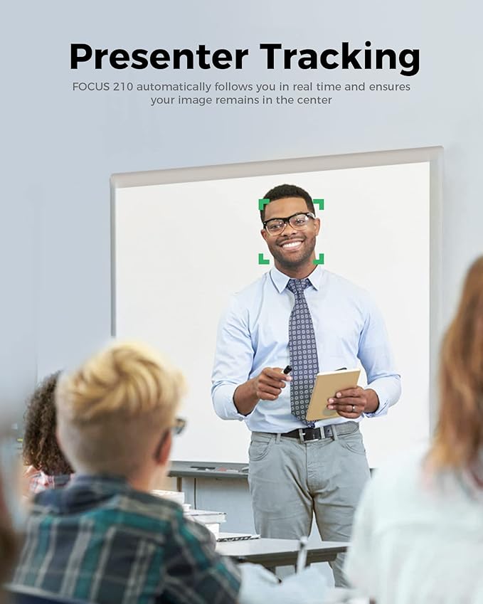 WYRESTORM 4K Webcam with AI Tracking, 120° FOV Wide Angle, Auto Framing, 90fps, 8X Digital Zoom, Dual AI Noise-canceling Mics, Video Conference Room Camera, Zoom Certified, Works for Microsoft Teams-DeskLoop Office