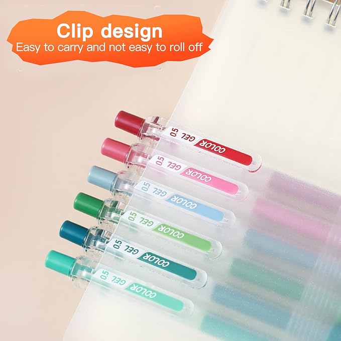 Morandi Journal Planner Pens Colorful 0.5mm Markers Fine Tip Drawing Pens Porous Fineliner Pen for Bullet Journaling Writing Note Taking Coloring Art Office School Supplies (6 Morandi colors)-DeskLoop Office