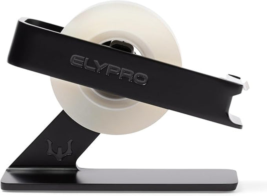 ELYPRO Modern Tape Dispenser for Office Desk - Elegant and Minimalist Design, Heavy Metal Made, Space-Saving, Perfect for Office & Home Use or as a Stylish Gift - Bonus Tape Roll Included (Black)-DeskLoop Office