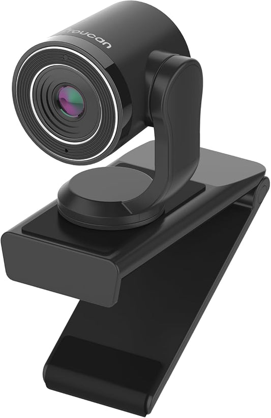 TOUCAN 1080P Webcam with Microphone,FHD Streaming Camera with 1080P/60fps,Privacy Protection Plug Play Ultra Compact Web Cam w/ 89°View for Computer/Meeting/Online Classes/Zoom/YouTube-DeskLoop Office
