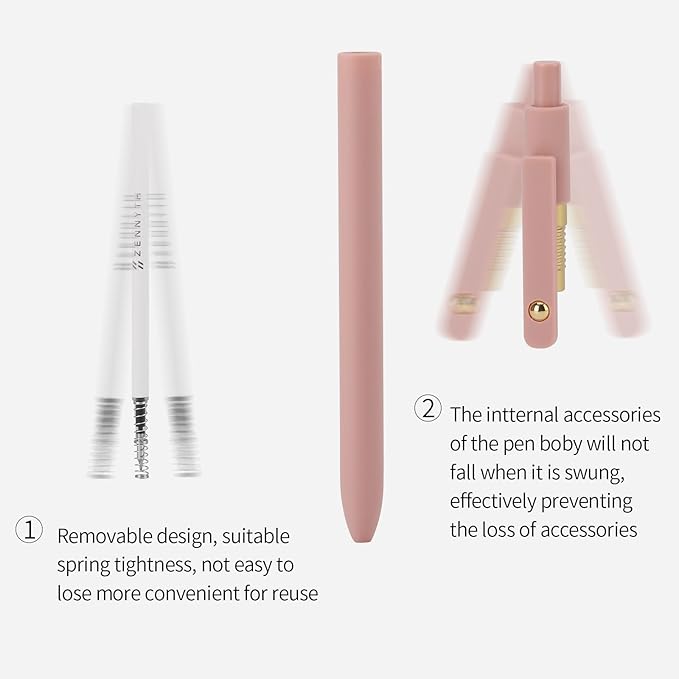 Ddaowanx Gel Pens, 12 Pcs 0.5mm Quick Dry Black Ink Pens Fine Point Smooth Writing Pens, Cute Office School Supplies Gifts for Women (12 Pcs Morandi-Black Ink)-DeskLoop Office