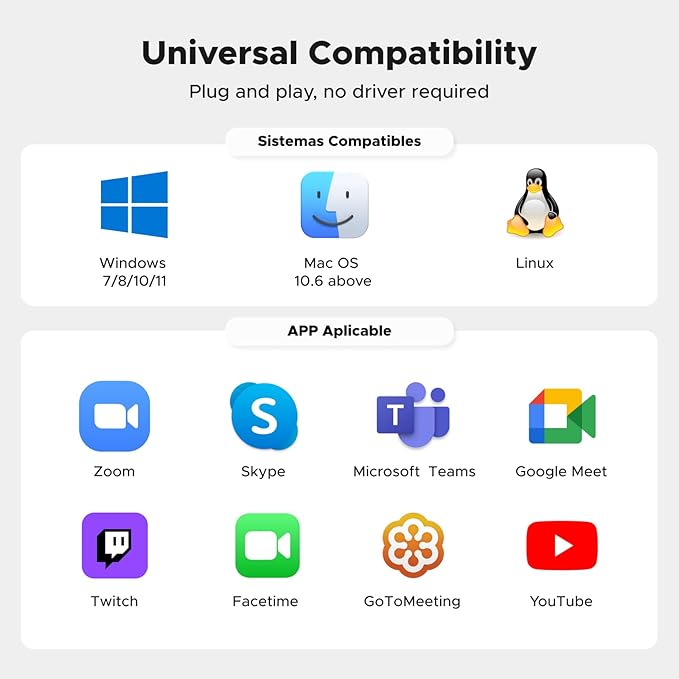 UGREEN 2K Webcam for PC Ultra HD 1080P Computer Webcam with Microphone, PC Camera with Privacy Cover, USB Web Camera for Streaming, Conference, Video Calling, Zoom, Skype, Teams, FaceTime, Silver Grey-DeskLoop Office