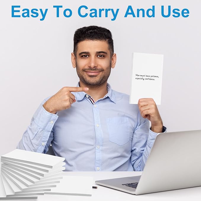 Fainne 3 x 5 Inch Paper Note Pads White Memo Pad Blank Writing Memo Scratch Paper for Waitress Waiter Book to Do Grocery List Small Notebook Restaurant Checkbook, White(90 Pack)-DeskLoop Office