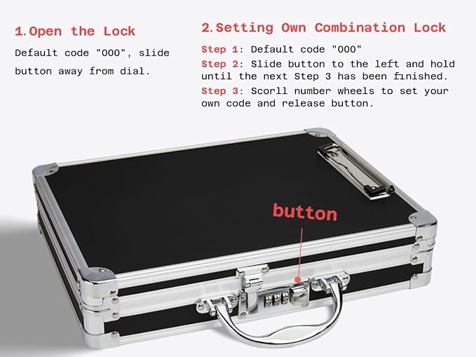 Sooez Combination Lock Clipboard - Image 8