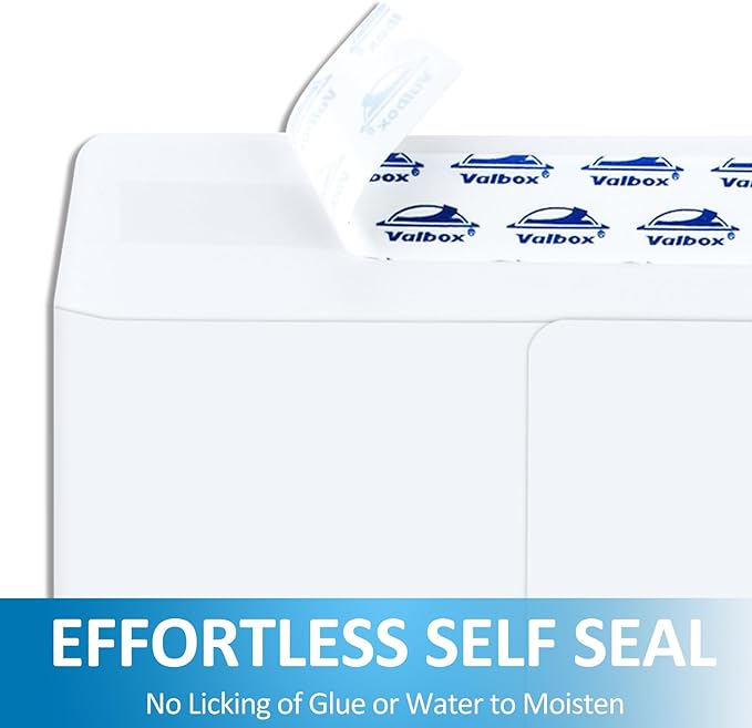ValBox 9x12 Self Seal Catalog Envelopes 250 Packs White Envelopes with Peel and Seal Flap for Mailing, Organizing and Storage-DeskLoop Office
