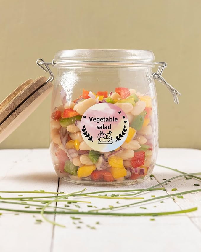 2 Inch Round Thermal Labels, 500PCS Color Thermal Sticker Label, Self-Adhesive Stickers for Small Business Supplies, DIY, Name Tag, Compatible with All Shipping Label Printer, 500 Labels/Roll-DeskLoop Office