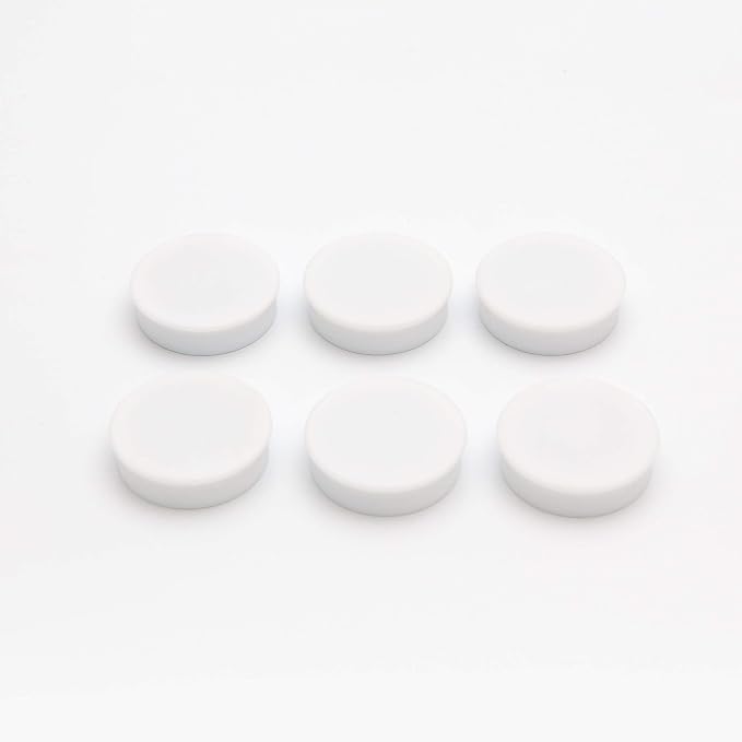 Bullseye Office 24 Round White Fridge Magnets, Button Shaped, Small Colorful - Image 8