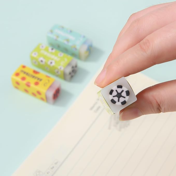 18 Pack Kawaii Ball Erasers for Kids, Colorful Jelly Erasers for School Supplies and Art Projects-DeskLoop Office
