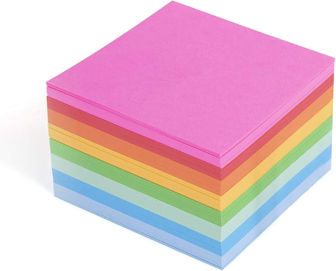 Mintra Office Memo Pads (1pk, Memo Cube - Bright)-DeskLoop Office
