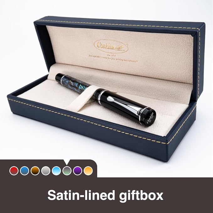 Conklin Duragraph Fountain Pen Abalone Nights - Medium Nib, Elegant Writing Instrument with Exquisite Abalone Finish-DeskLoop Office