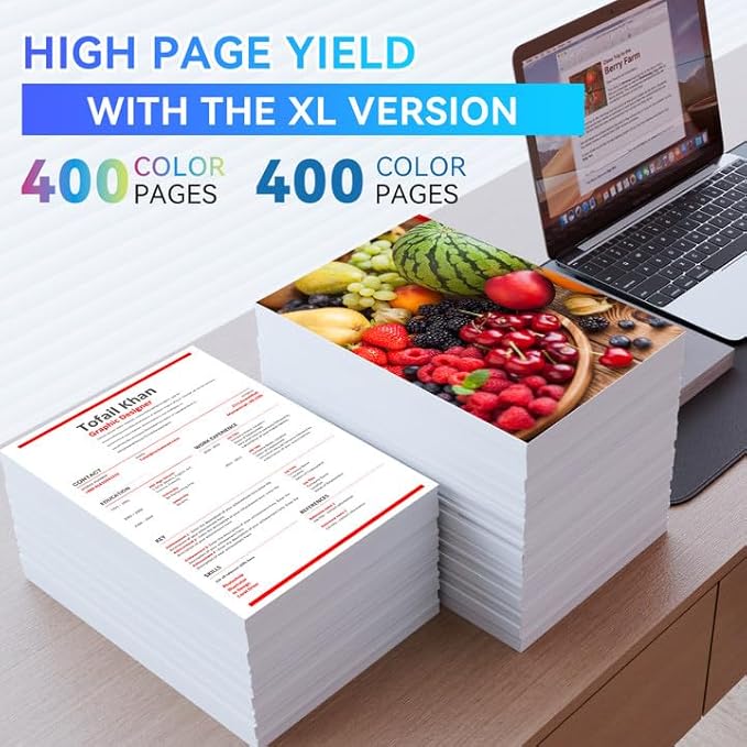 LC3013XL Ink Cartridges BK/C/M/Y 5 Pack High Yield Replacement for Brother LC3011 LC3013XL Compatible with MFC-J491DW MFC-J497DW MFC-J895DW MFC-J690DW Printer-DeskLoop Office