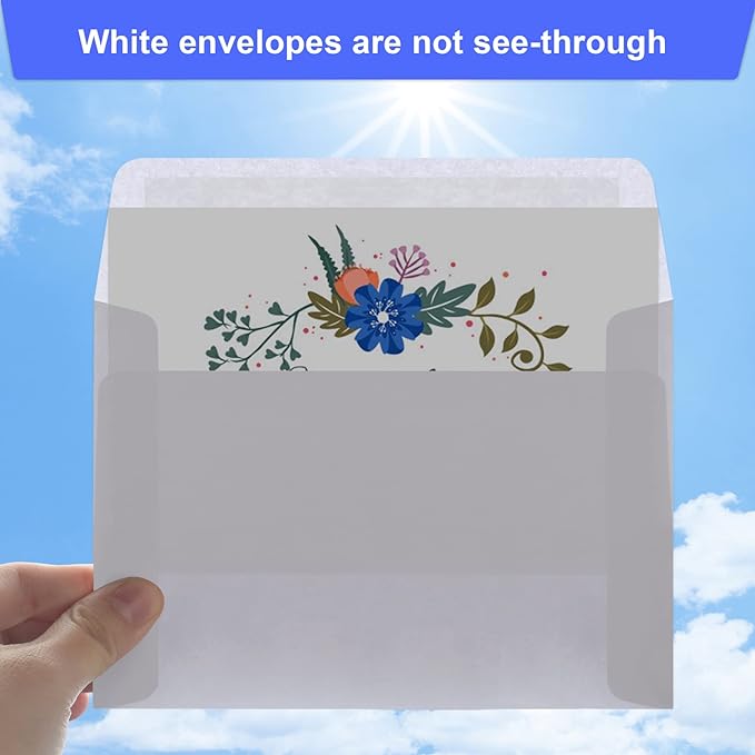 Joyberg Blank Cards and Envelopes 4x6, 30 Pack White Invitation Cardstock with 30 Pack Envelopes, Self-Seal Thank you Blank Greeting Cards and Envelopes, for All Occasions DIY, Print custom-DeskLoop Office