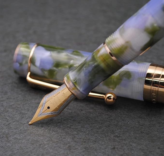 JINHAO 100 Fountain Pen with Ink Converter (Medium Nib 0.7mm, Seaweed Green)-DeskLoop Office