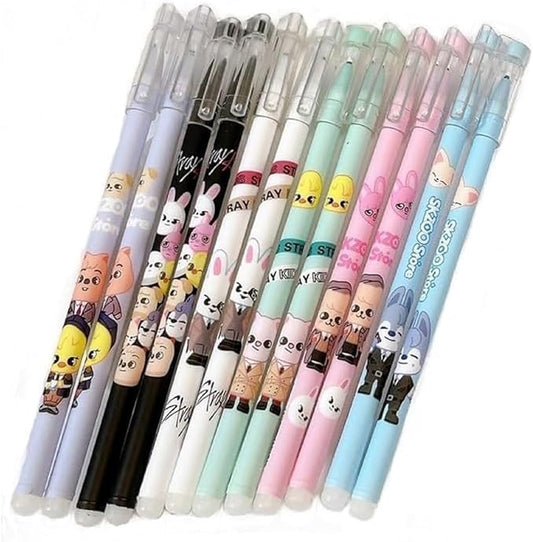 YiYiXiXi 12PCS STRAY-KZOO Pens Ballpoint Gel Pen STRAY-KZOO Merch Office Supplies for Gifts(Colorful)-DeskLoop Office