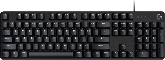 Logitech G413 SE Full-Size Mechanical Gaming Keyboard - Backlit Keyboard with Tactile Mechanical Switches, Anti-Ghosting, Compatible with Windows, macOS - Black Aluminum-DeskLoop Office