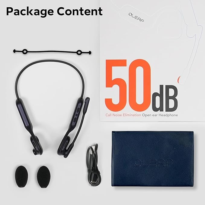 Pilot P200b Pro Wireless Headset with Mic for Work, 50dB Noise Cancelling Headphones with ENC, Bluetooth 5.3 - Wireless Computer Headset for Meetings and Calls-DeskLoop Office